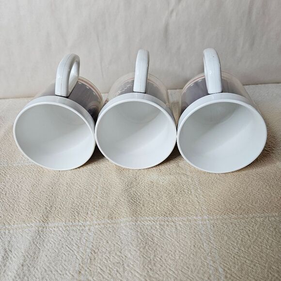 Thermo-Serv 70's Vintage Nautical Red White Blue Insulated Coffee Mugs Set of 3 - Picture 5 of 7